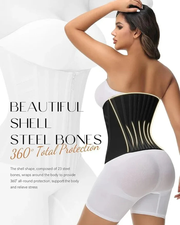 ShapeSave® Curved Boned High Compression Waist Trainer