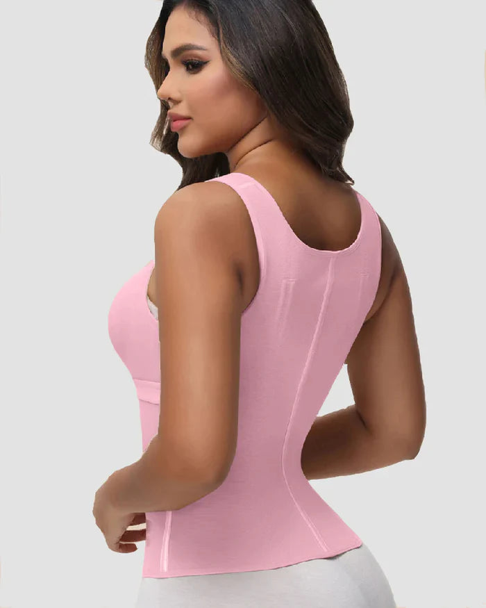 ShapeSave® Latex Boned Waist Trainer Vest with Built-in Bra