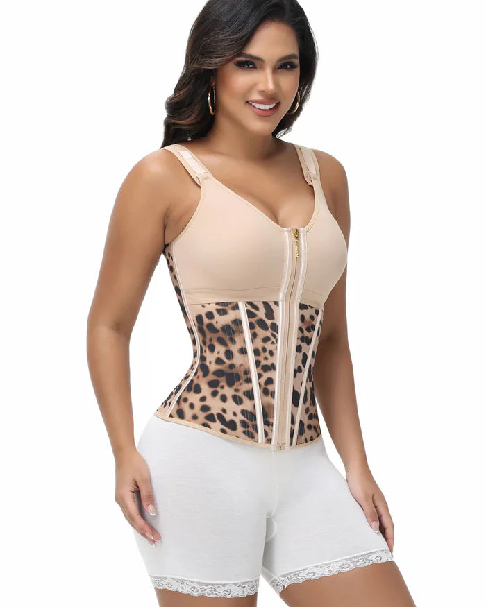 ShapeSave® Latex Boned Waist Trainer Vest with Built-in Bra