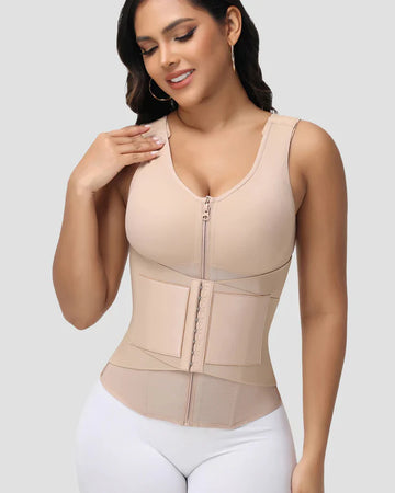 ShapeSave® Double Compression Fajas Colombianas Waist Trainer Vest