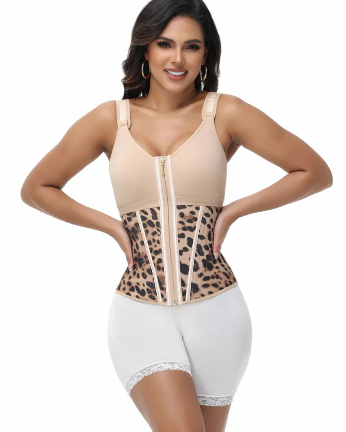 ShapeSave® Latex Boned Waist Trainer Vest with Built-in Bra