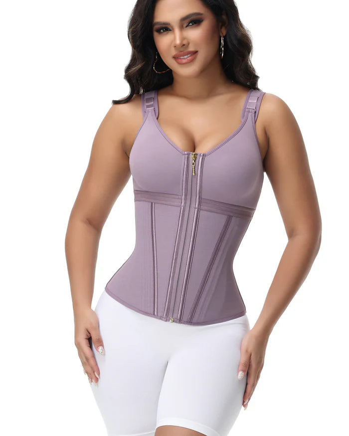 ShapeSave® Latex Boned Waist Trainer Vest with Built-in Bra