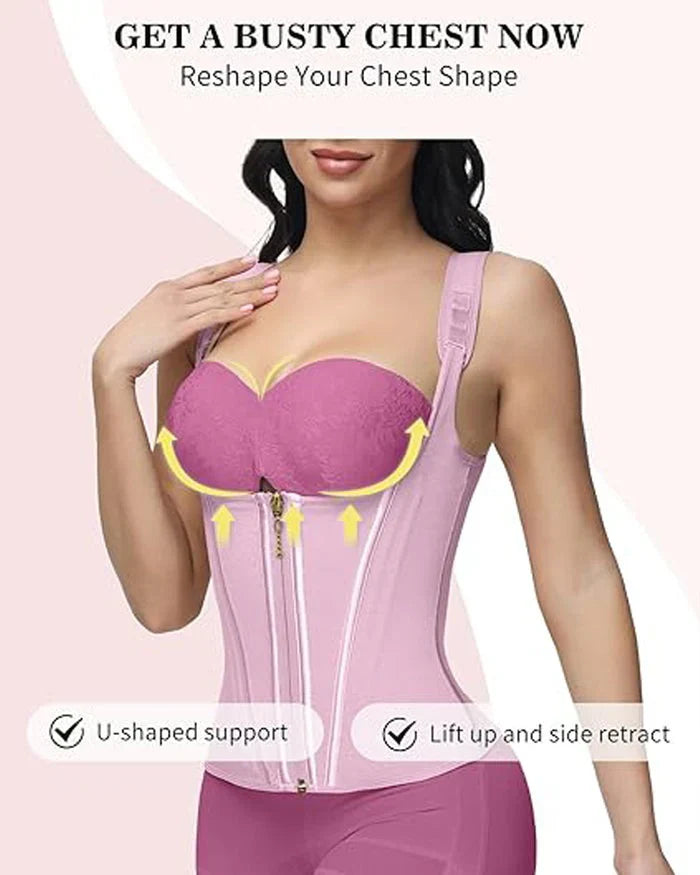 ShapeSave® Sculpt Fit Waist Trainer – Snatch & Smooth Steel Bone Corset Vest